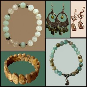 Jewelry Bundle: 3 bracelets, 3 pair of Earrings included!